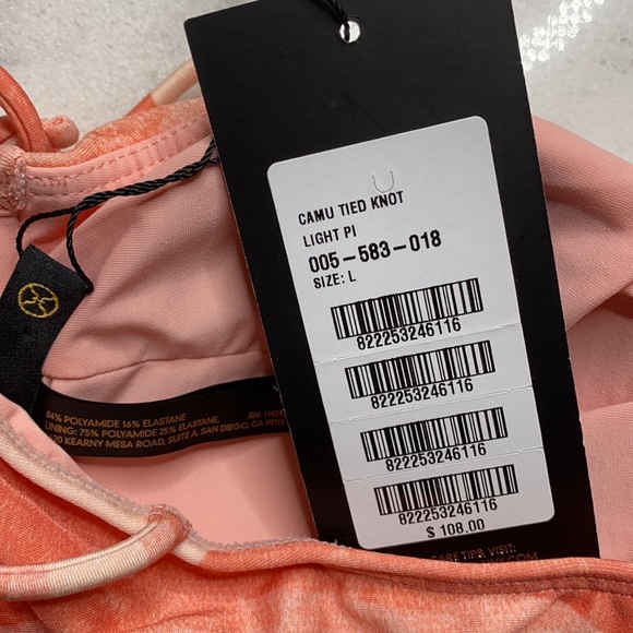 NWT Vix Paula Hermanny Camu Light Pink Bikini Set - Picture 5 of 15